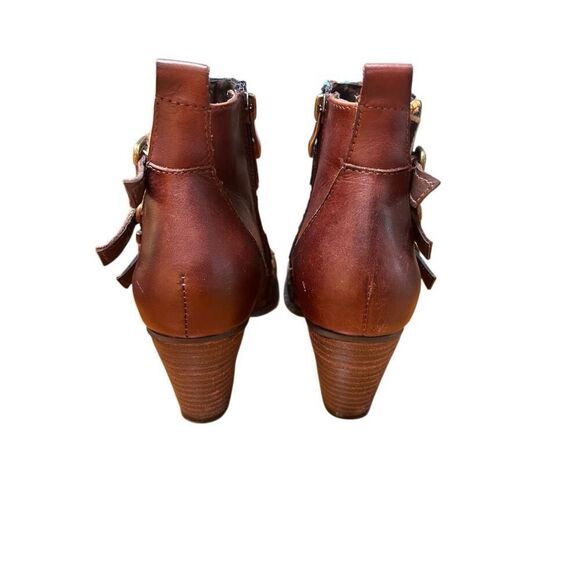 Spring Step L'Artiste Women's Redding Boot SZ 38/8 Block Heel Brown/ Tan NWOB - Picture 4 of 12